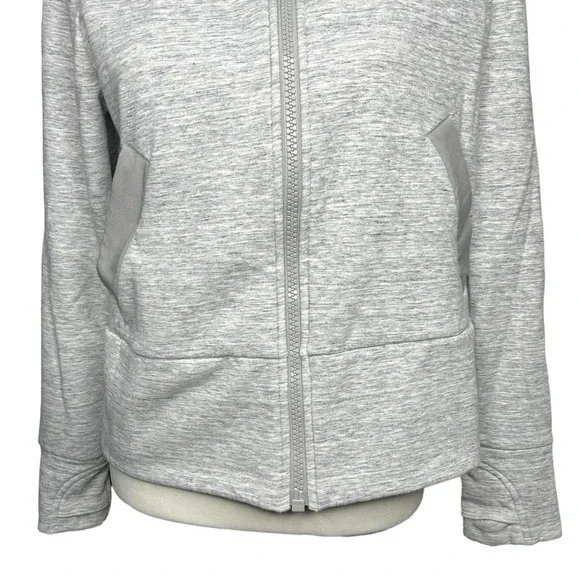 Athleta Victory Primaloft Full Zip Hooded Jacket in Heather Gray Size Small - Picture 4 of 15